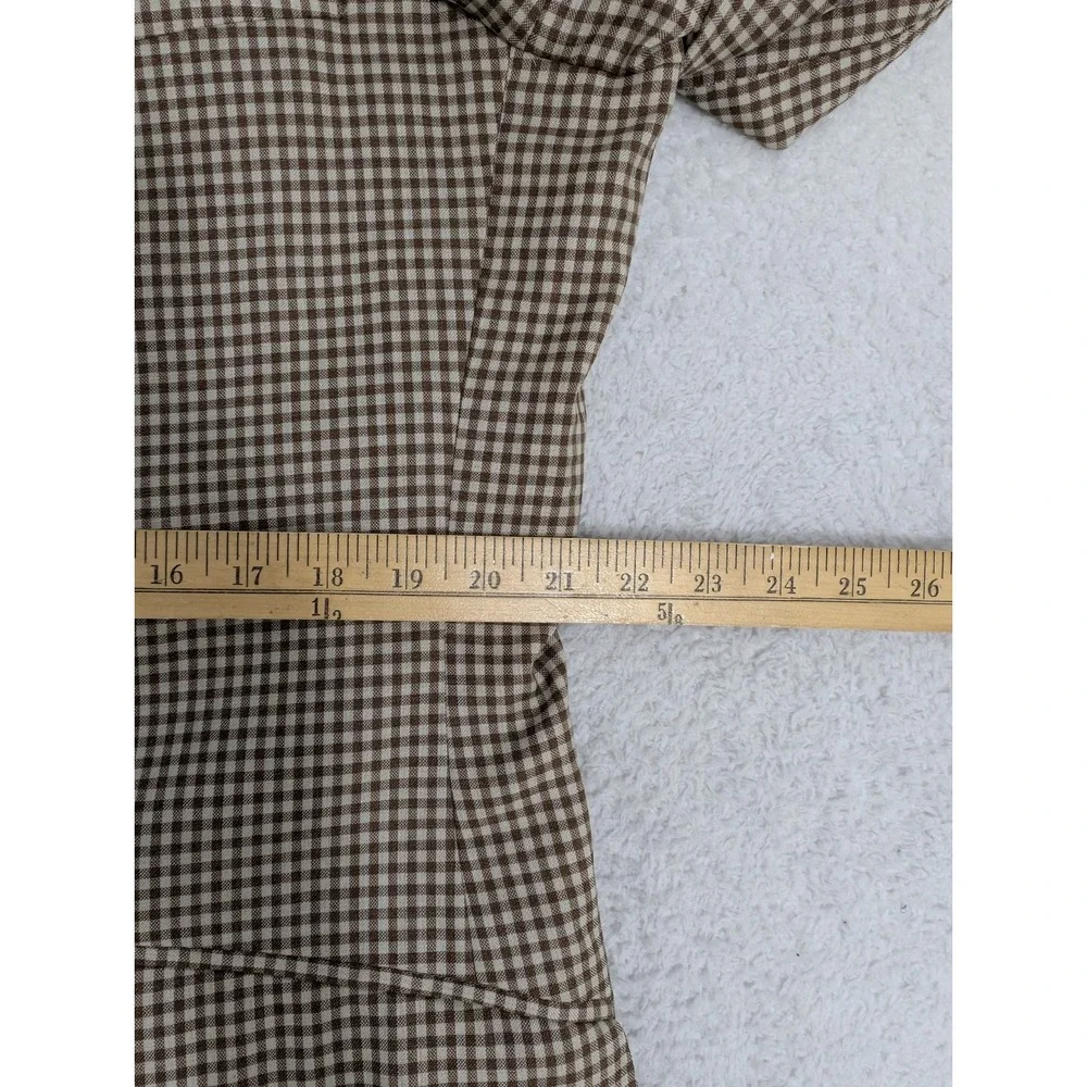 Fratelli‎ Tallia Di Delfino x Napoli Blazer Mens 46L Sport Jacket Brown Check